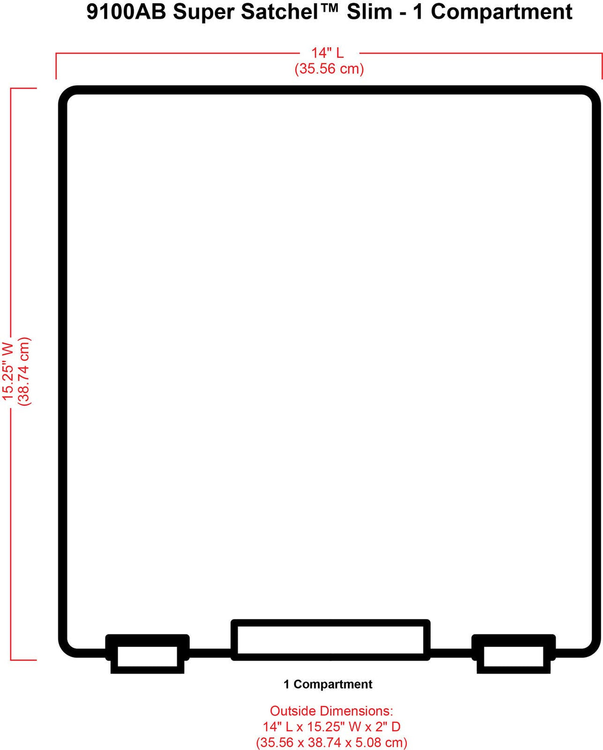 ArtBin 9100AB Super Satchel Slim 1 Open Compartment, Art & Craft Organizer, [1] Plastic Storage