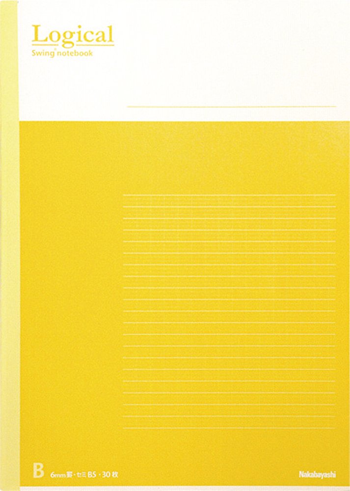 Nakabayashi No B501A-5P Swing Logical Notebook, B5 Size, A Rule, Pack of 5