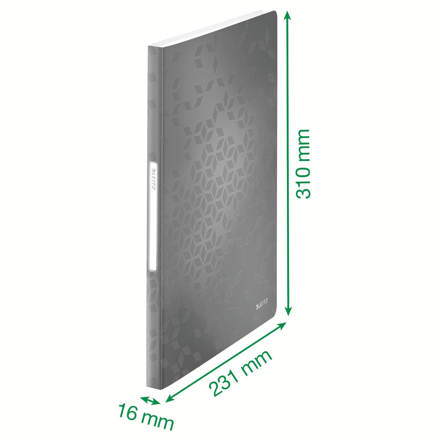 Leitz A4 Display Book, 40 Pockets, 80 Sheet Capacity, Transparent Pockets, Black, Wow Range