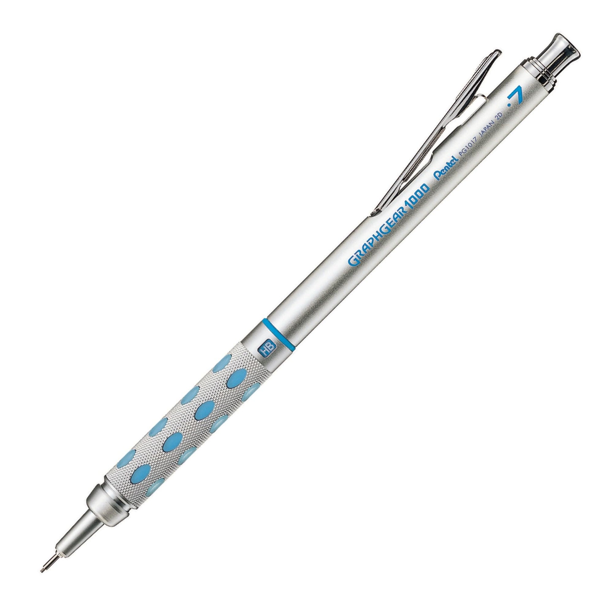 Pentel GraphGear 1000 Automatic Drafting Pencil (0.7mm), with Eraser Refills, 1-Pk (PG1017EBP)