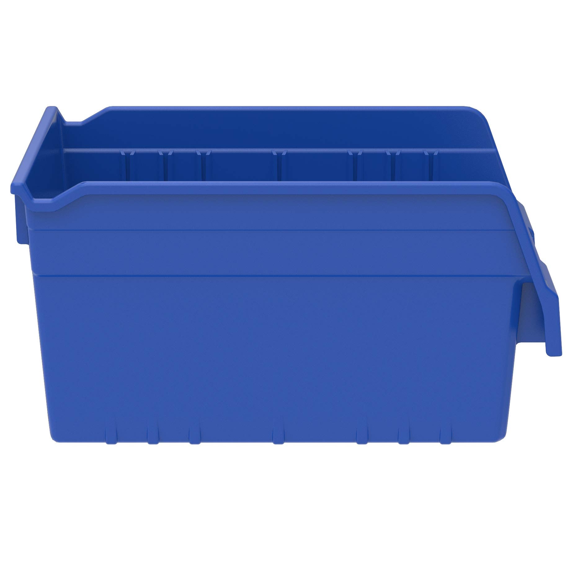 Akro-Mils 30080 ShelfMax Plastic Nesting Shelf Bin Box, 12-Inch L by 8-Inch W by 6-Inch H, Blue