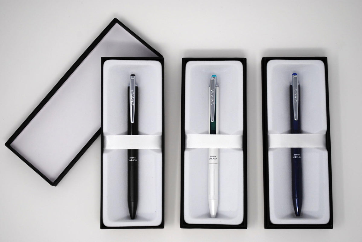Zebra Pen SARASA Grand Retractable Gel Pen Git Set, Black Ink, 0.7mm, 3-Pk