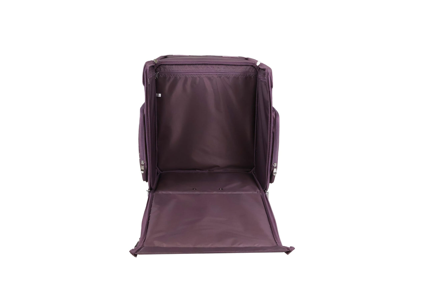 Everything Mary Rolling Scrapbook Tote – Purple Pattern Spacious Craft Storage with Multiple
