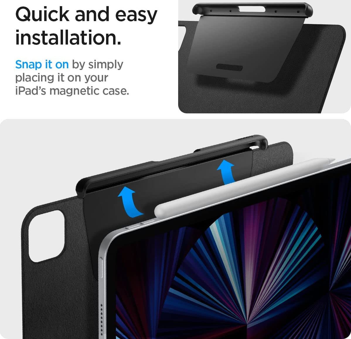 Spigen Pencil Holder for Apple Pencil Pro, 2nd Gen, Lenovo Yoga Pen, Galaxy S Pen, Compatible with