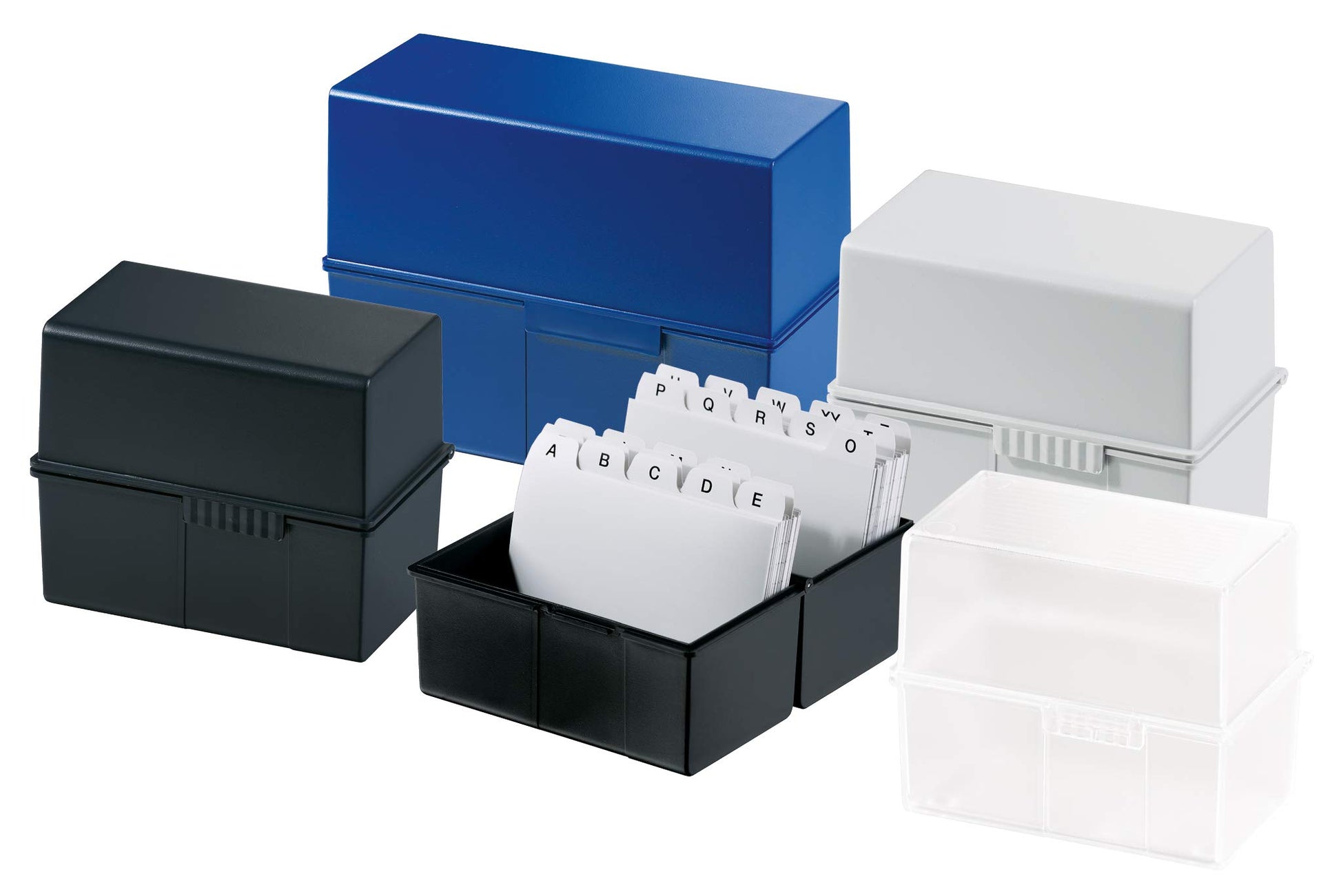 HAN 975-13, Card Index Box A5 Landscape. Innovative, Attractive Design Holds a Maximum of 500 Cards
