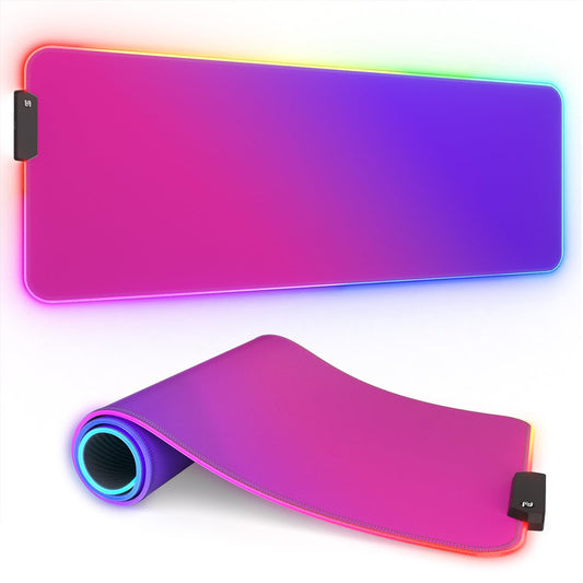 ITNRSIIET RGB Gaming Mouse Pad, Full Desk XL Extended Large Gaming Mousepad, 12 Lighting Modes 30%