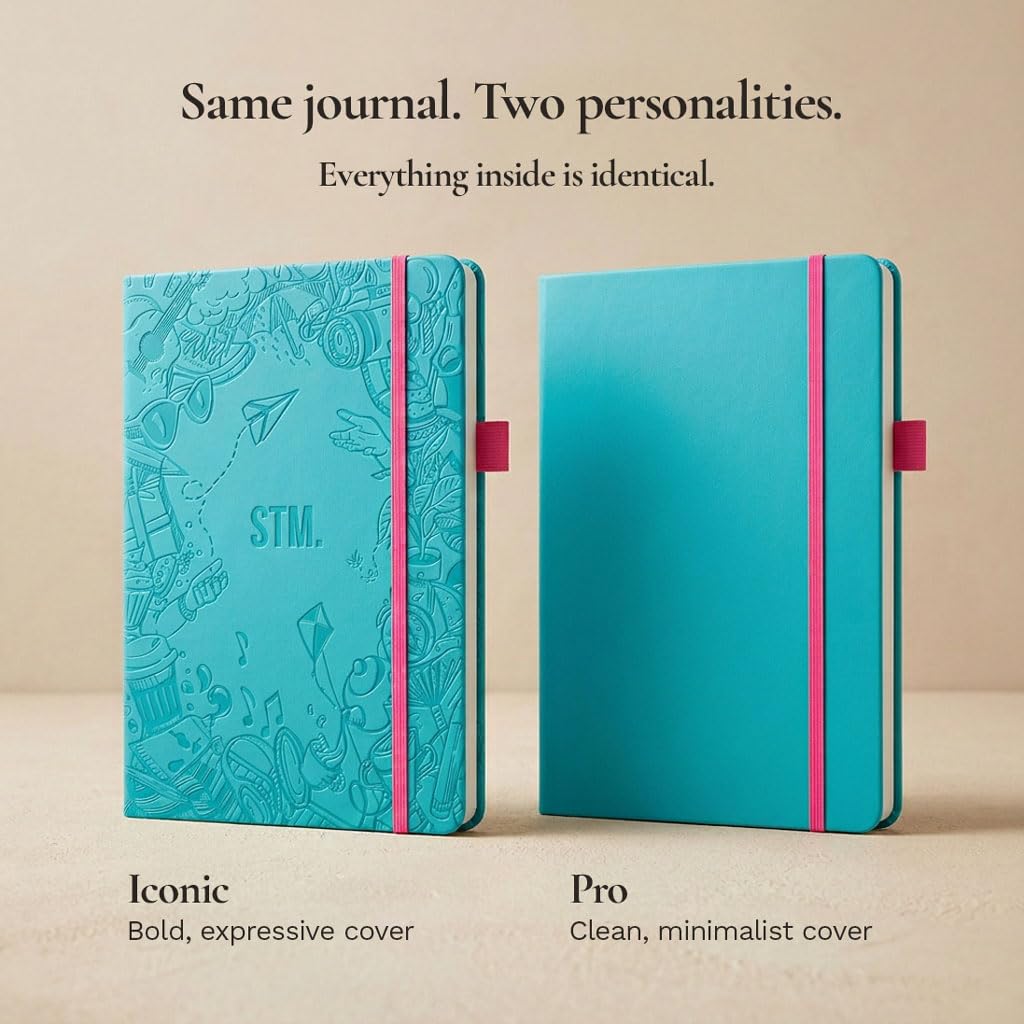 Bullet Dotted Journal Dot Grid Notebook | A5 Daily Journaling Notebooks for Personal Writing, Work