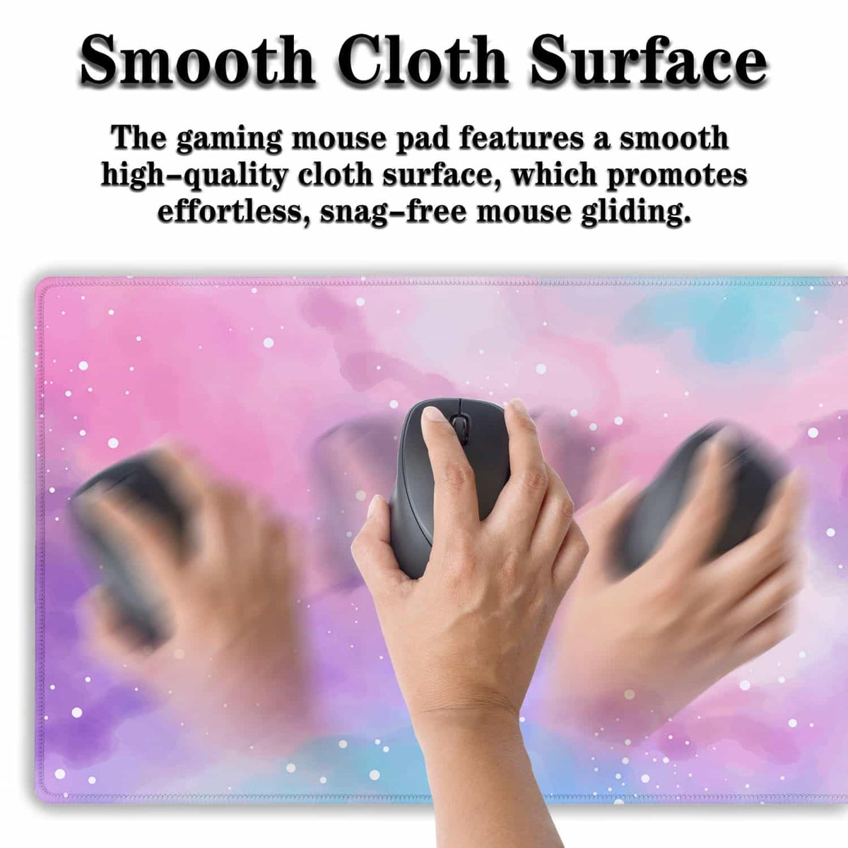 Samgula Gaming Pink Mouse Pad Purple Game Mat Big Mouse Pads Desk Mat for Women Computer Mat Pc