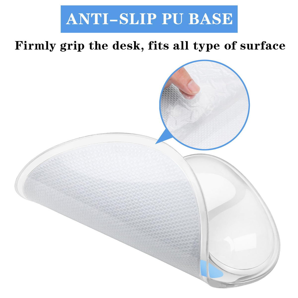 Mouse Pad with Wrist Rest,Ergonomic Mouse Pad with Comfortable Gel Wrist Rest Support and Non-Slip