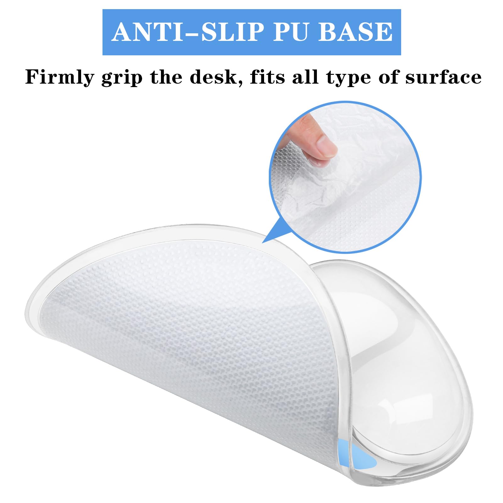 Mouse Pad with Wrist Rest,Ergonomic Mouse Pad with Comfortable Gel Wrist Rest Support and Non-Slip