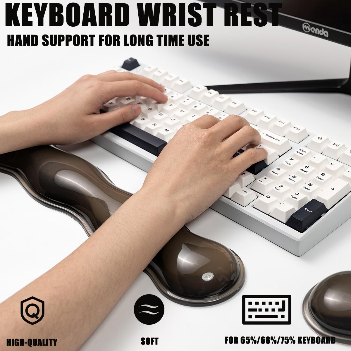 Gel Keyboard Wrist Rest, Grey Wrist Pad for Computer Keyboard