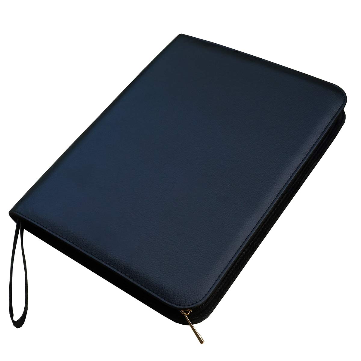 Lanxivi Large Capacity Fountain Pen Case PU Leather Black Color 48 Slots pen pouch bag