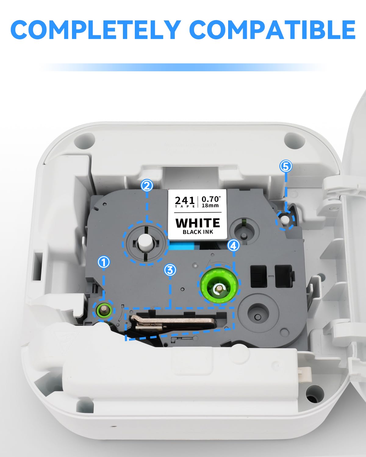 UniPlus Compatible for TZ Color TZe-141 TZe-241 TZe441 TZe541 TZe641 TZe741