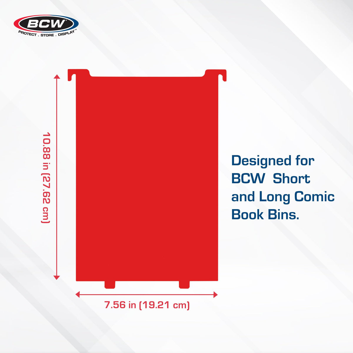 BCW Comic Bin Partitions | Exclusive Organizer for Short and Long Comic Book Bins | Notched