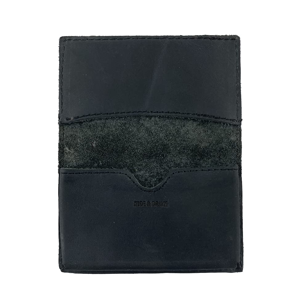 Hide & Drink, Leather Vintage Business Card Holder, Cash Organizer, Wallet, Pocket Accessories