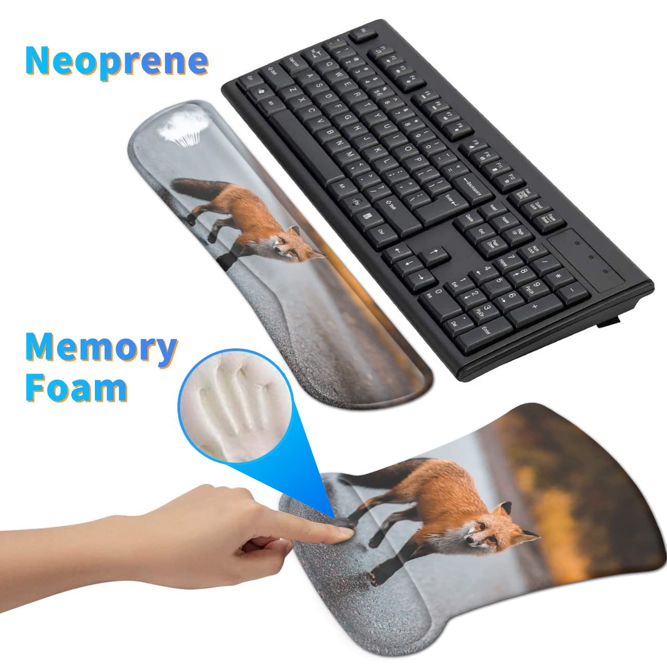 Design Your Own Photo Ergonomic Mouse Pad with Wrist Support Gel Mouse Pads and Upgrade Keyboard