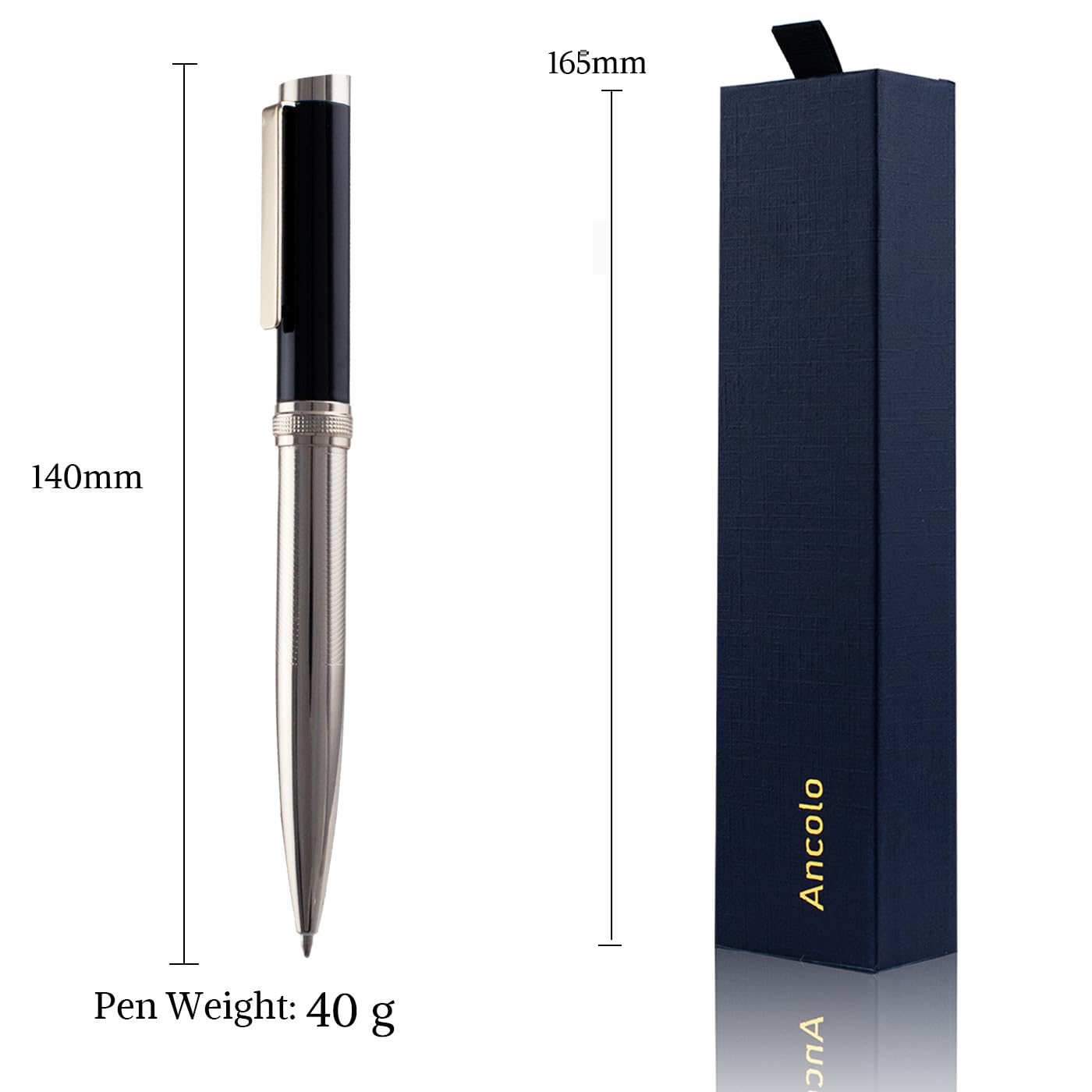 Ancolo Personalized Pens - Engraved Your Message Name Company Team Name