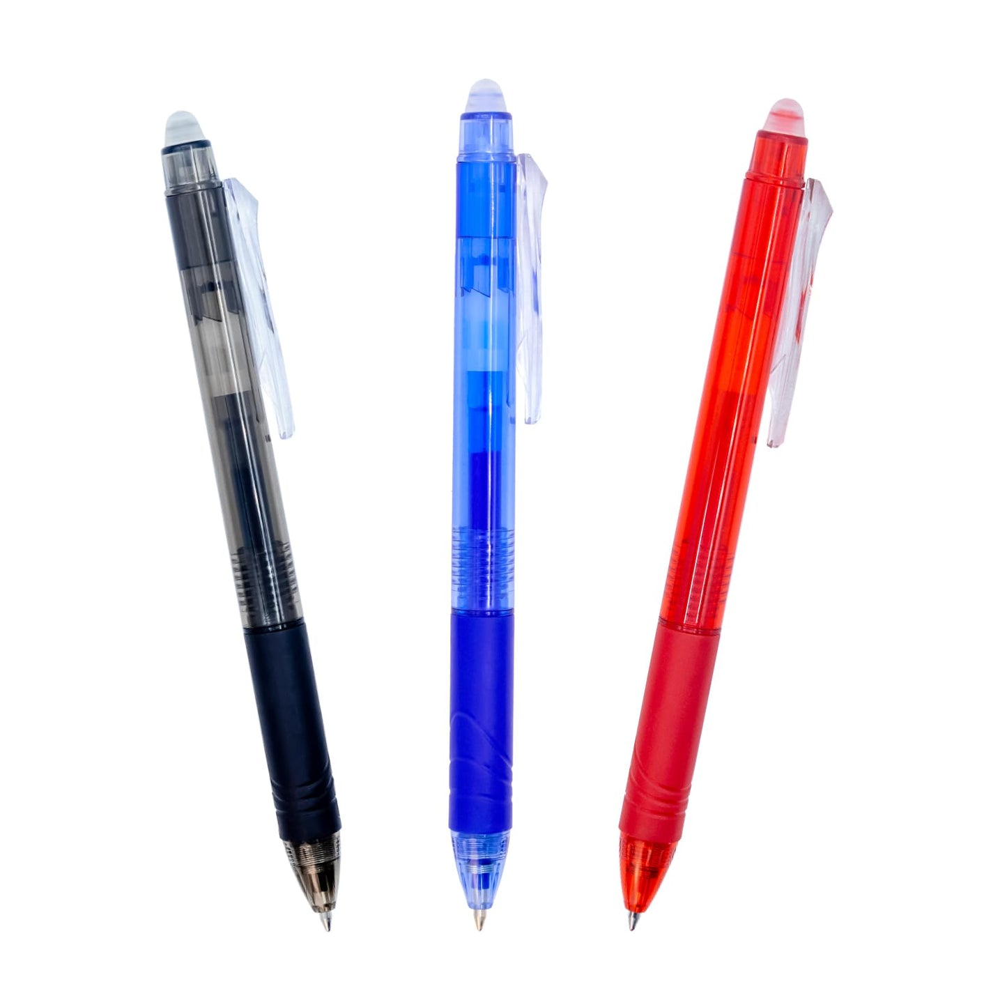 RAYLU PAPER - Retractable Erasable Pen, Gel Ink, 1.0mm Tip and 0.7mm Stroke (3 Colors)