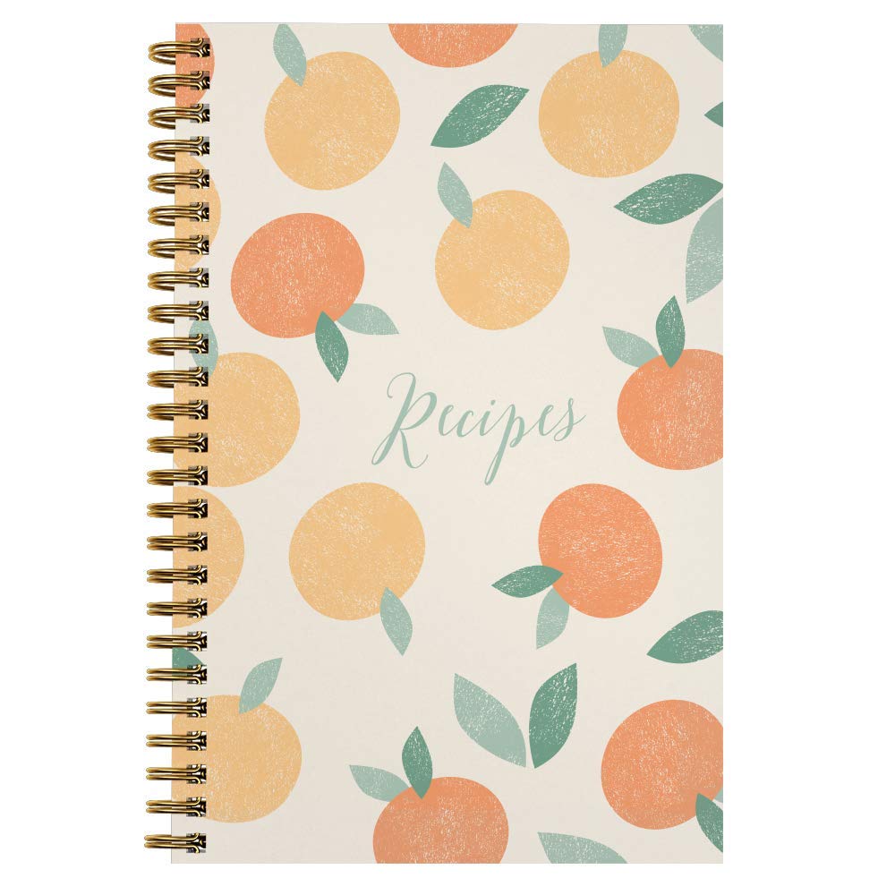 Gotcha Covered Notebooks Softcover Sweet Recipes 5.5" x 8.5" Spiral Recipe Notebook/Journal, 120