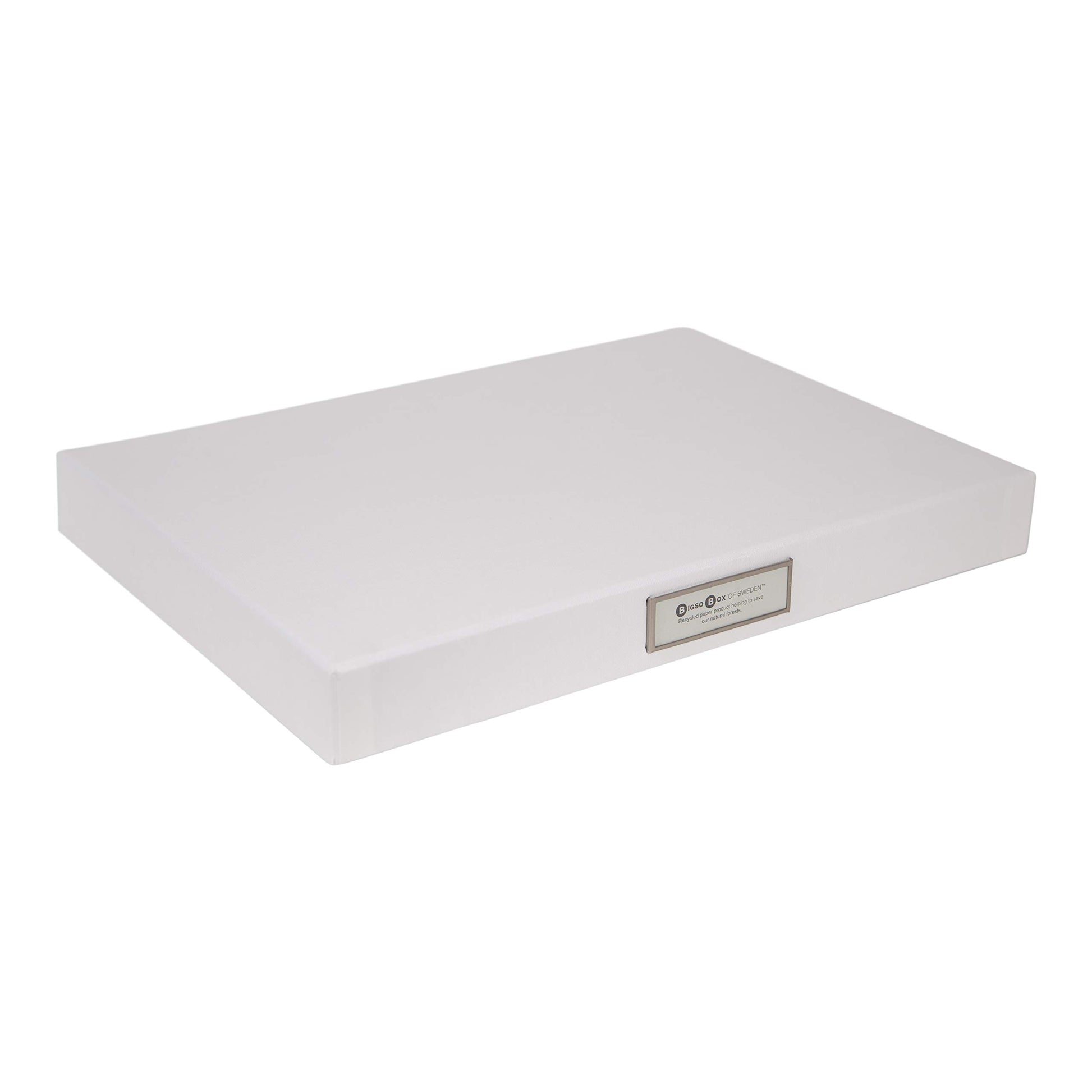 Bigso Sven Fiberboard Classic Hinged Document Box - File Organizer for Important Paperwork