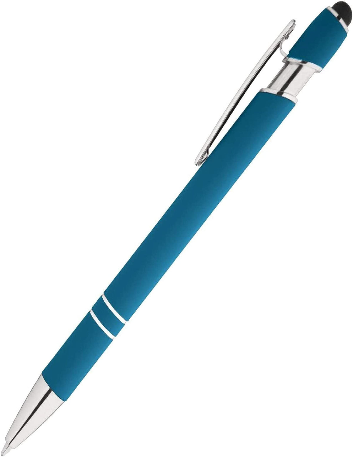 Express Pencils Rainbow Rubberized Soft Touch Ballpoint Pen with Stylus Tip is a stylish, premium