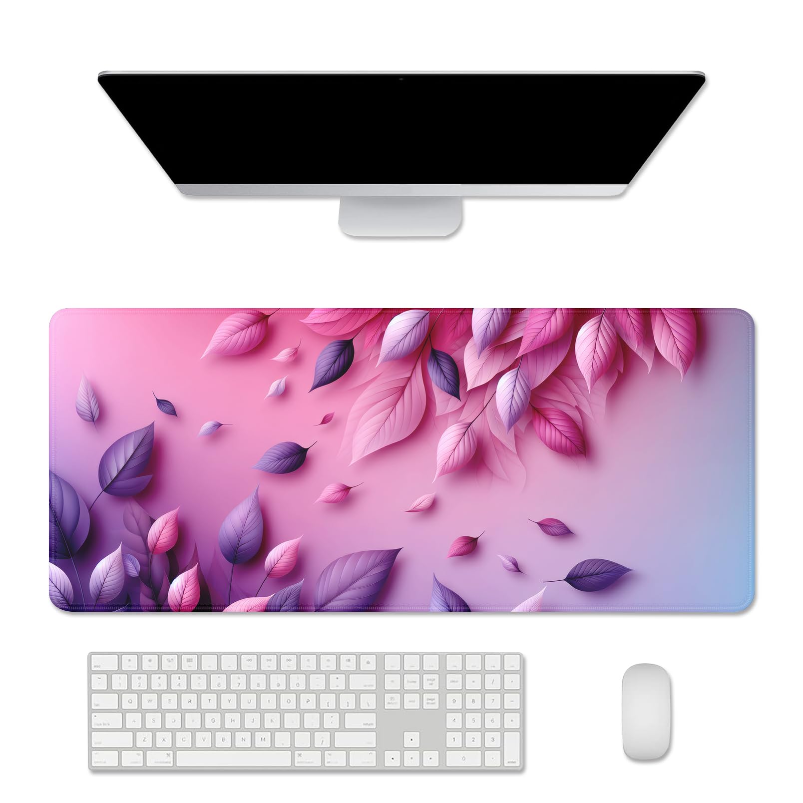 Pink Mouse Pad Desk Mat Large Gaming Mouse Mat Desk Pad,Big Mousepad