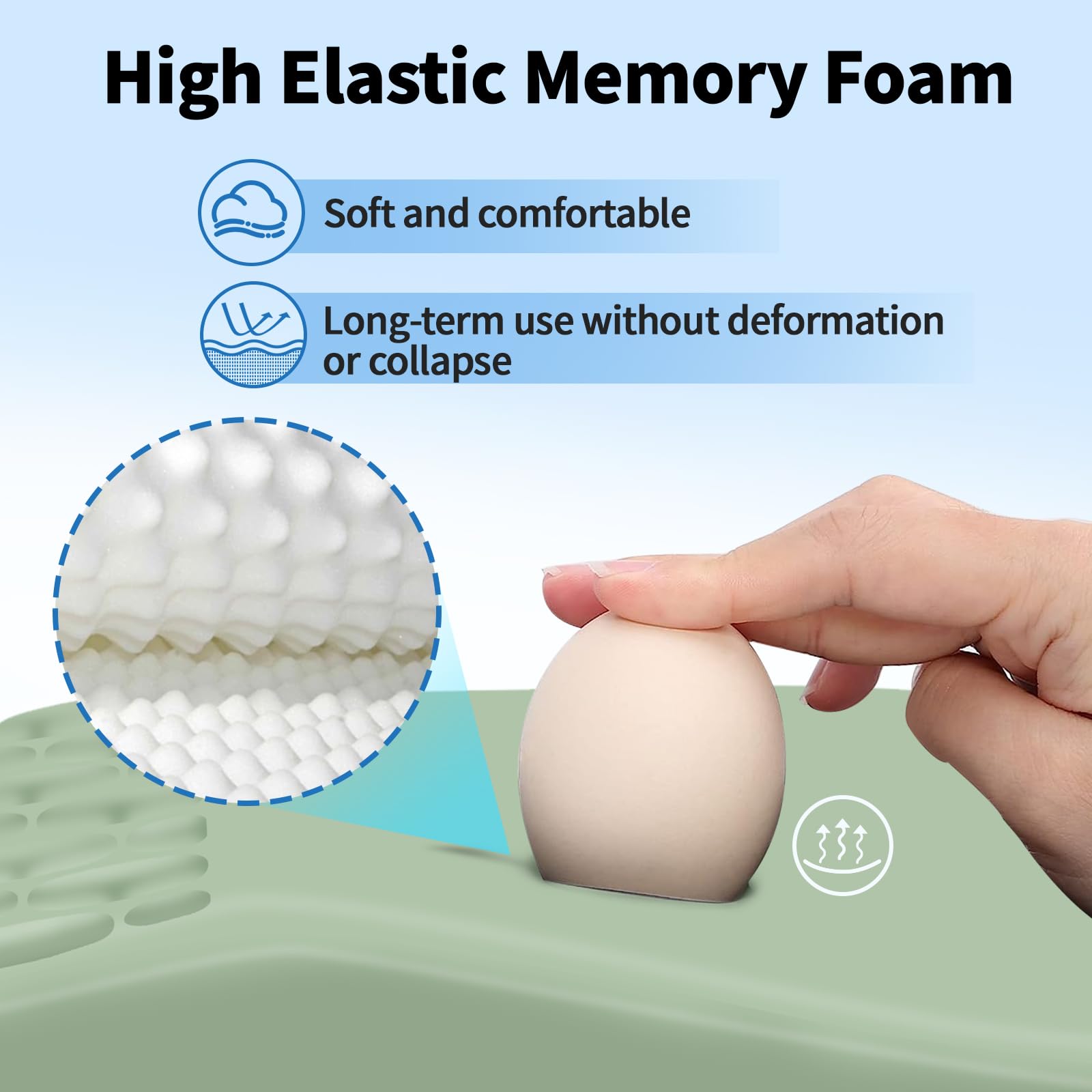 YIWEI Ergonomic Mouse Pad with Wrist Rest for Carpal Tunnel Pain Relief