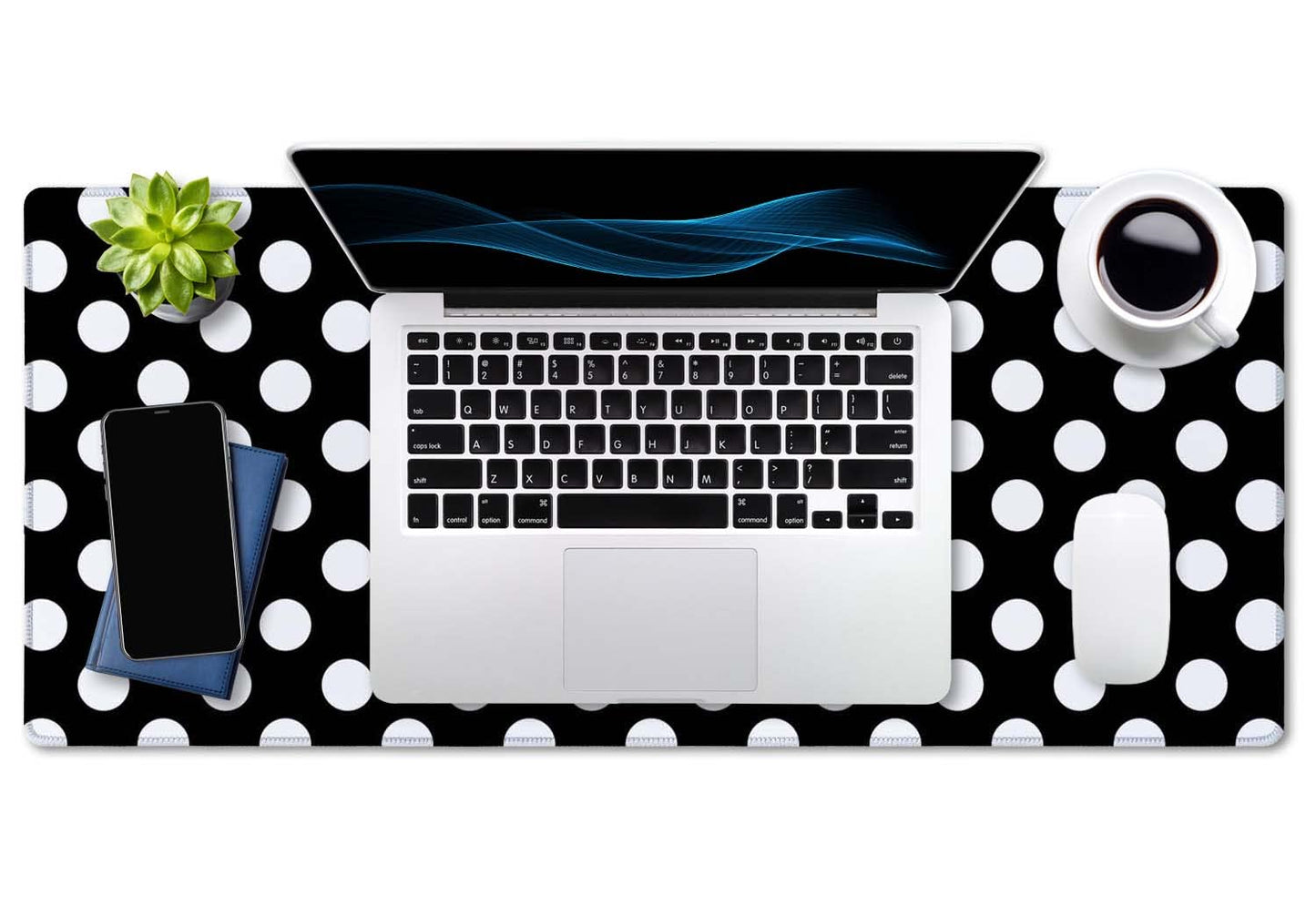 SSOIU Extended Gaming Mouse Pad (35.5x15.7 in), Large Stable Rubber Base Mousepad with Stitched
