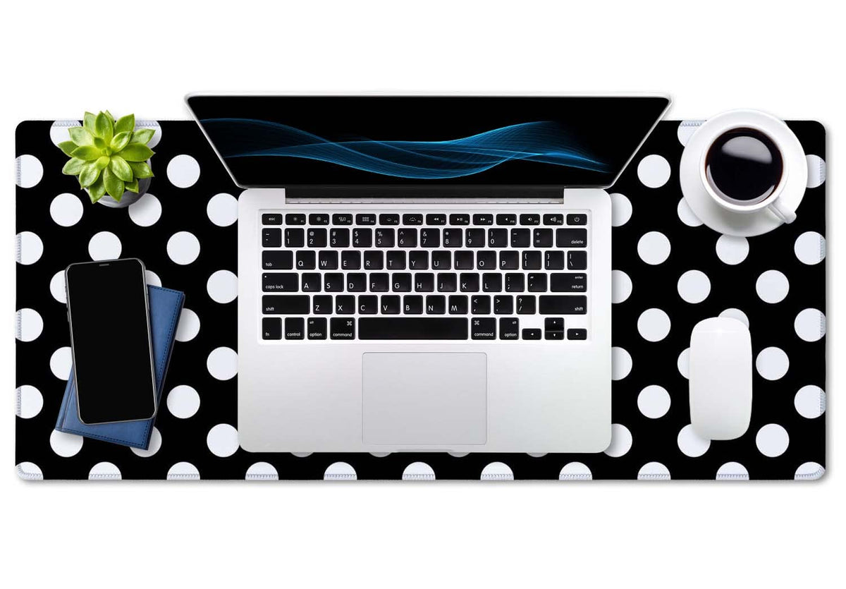 SSOIU Extended Gaming Mouse Pad (35.5x15.7 in), Large Stable Rubber Base Mousepad with Stitched