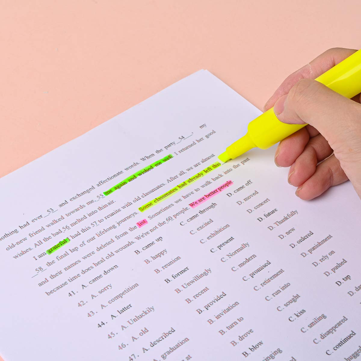 Dabo & Shobo Highlighters Set of 48,Colored Markers And Beautiful Combination Set Liquid Ink Fast