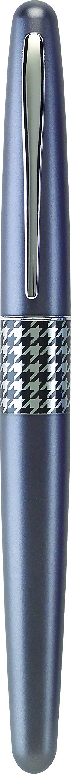 PILOT MR Retro Pop Collection Fountain Pen in Gift Box, Gray Barrel with Houndstooth Accent, Fine