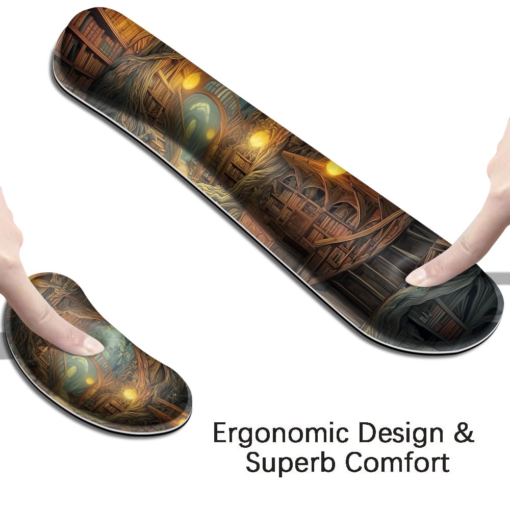 Desk Mat, Large Gaming Mouse Pad with Wrist Rest, 4 in1 XXL Mouse pad+Keyboard Wrist Rest+Mouse Pad