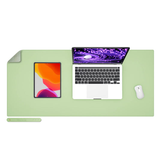 Wolaile PU Leather Desk Pad,36x17 in Large Computer Desk Mat,Waterproof Non-Slip Desk Blotter
