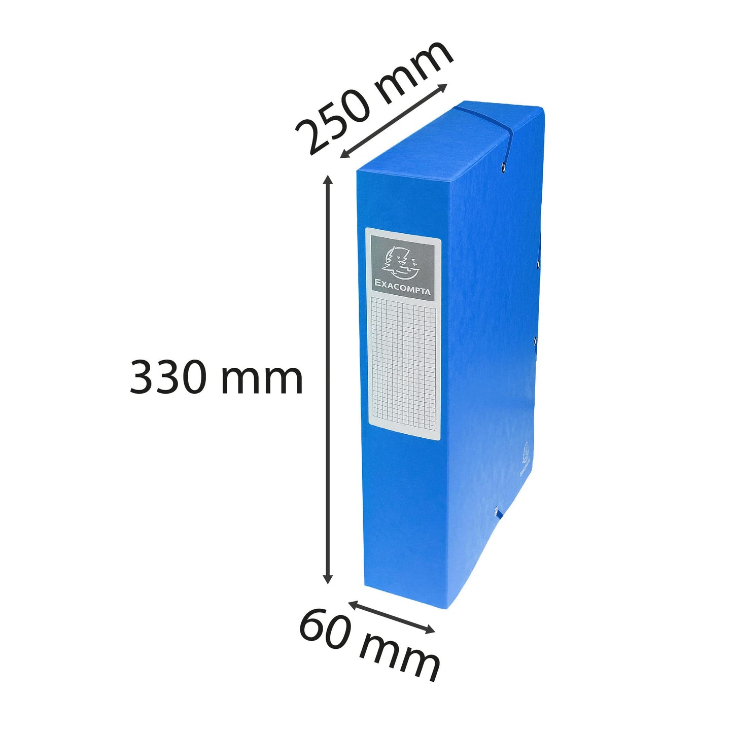 Exacompta - Ref 50602E - Pressboard Filing Box - 250 x 330mm in Size, Suitable for Holding A4