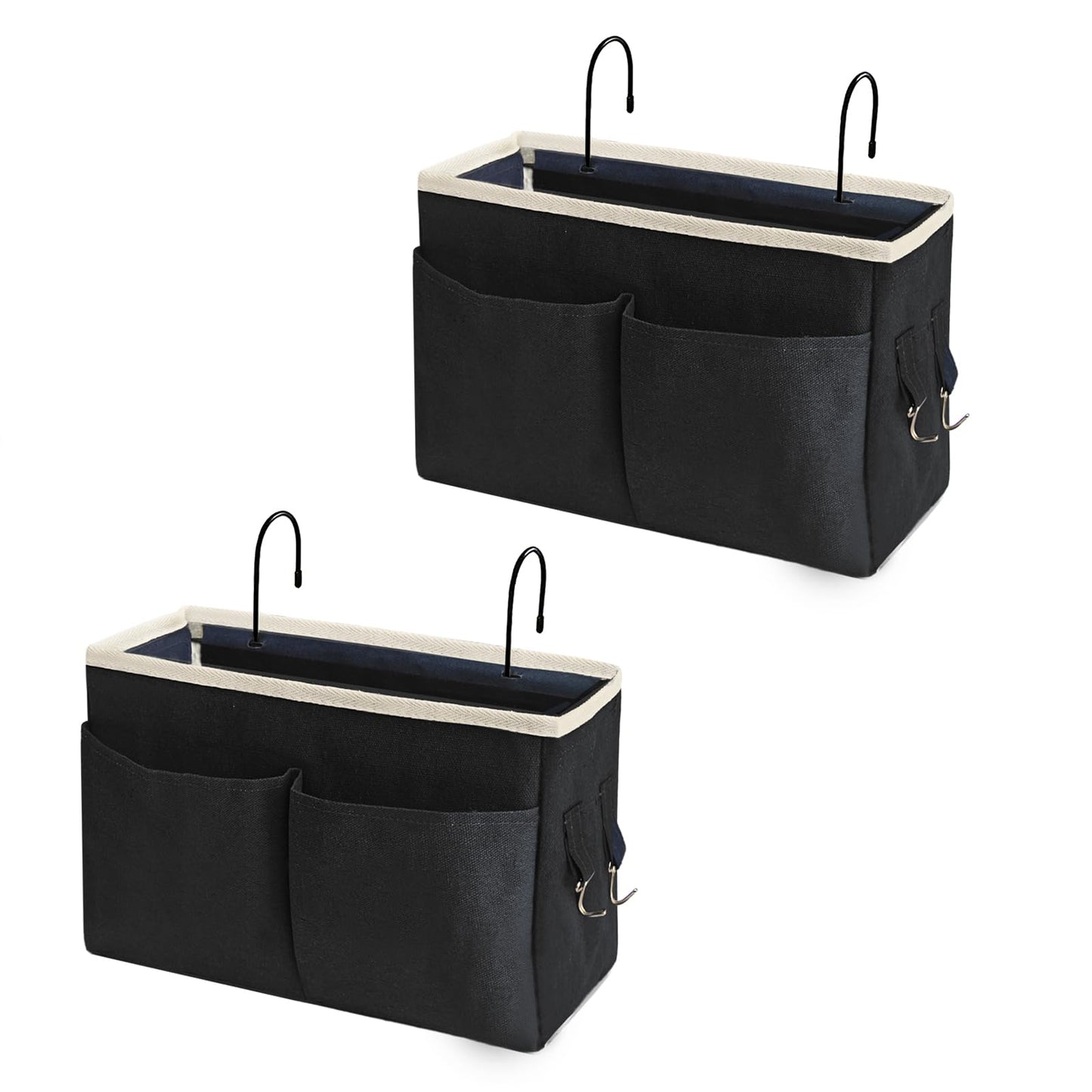 Someteth Bedside Caddy Organizer - Bedside Hanging Storage Bag with Hooks, Dorm Essentials Caddy
