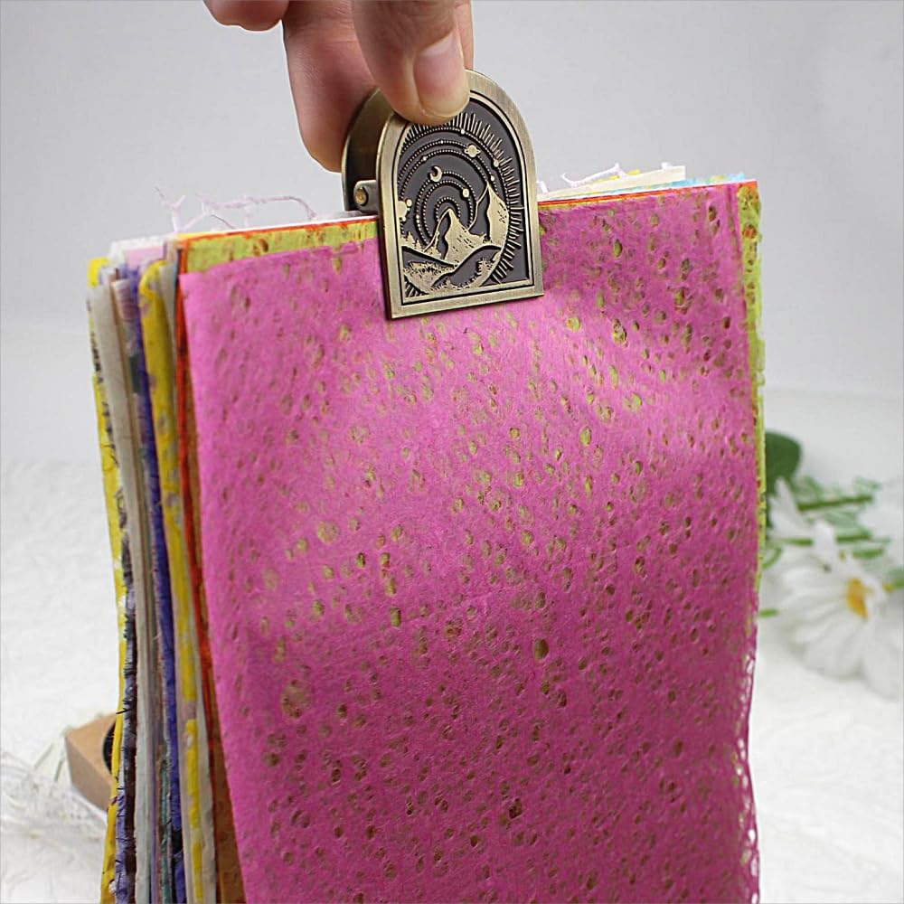 Dwpetzo Vintage Forest Themed Metal Book Clip for TN Travelers Moterm Midori Notebook Accessories