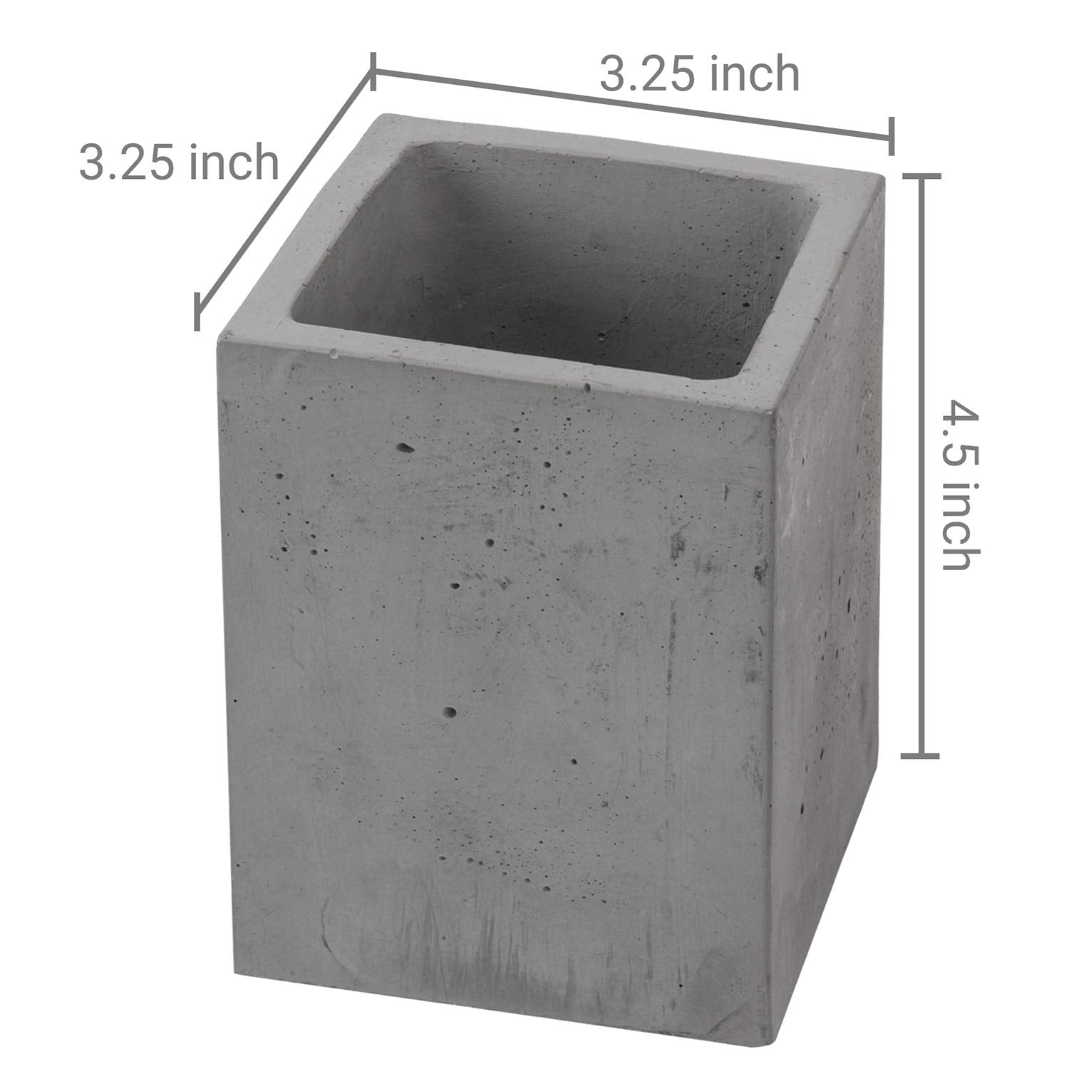 MyGift Pen Holder Pencil Holder For Desk,Pen Cup Holder For Desk,Concrete Desktop Pencil Cup,Modern