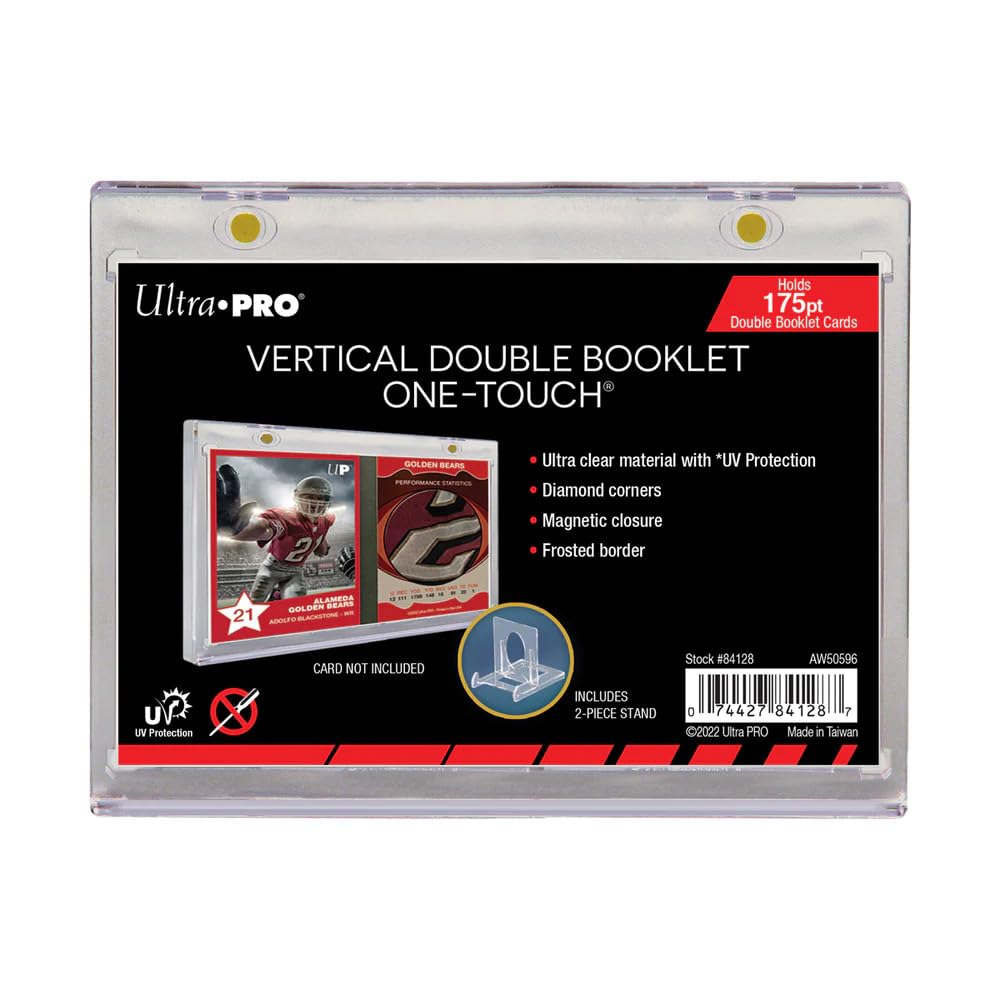 1X ULTRA PRO Vertical Booklet Card Holder - UV One Touch MAGNET magnetic 175pt