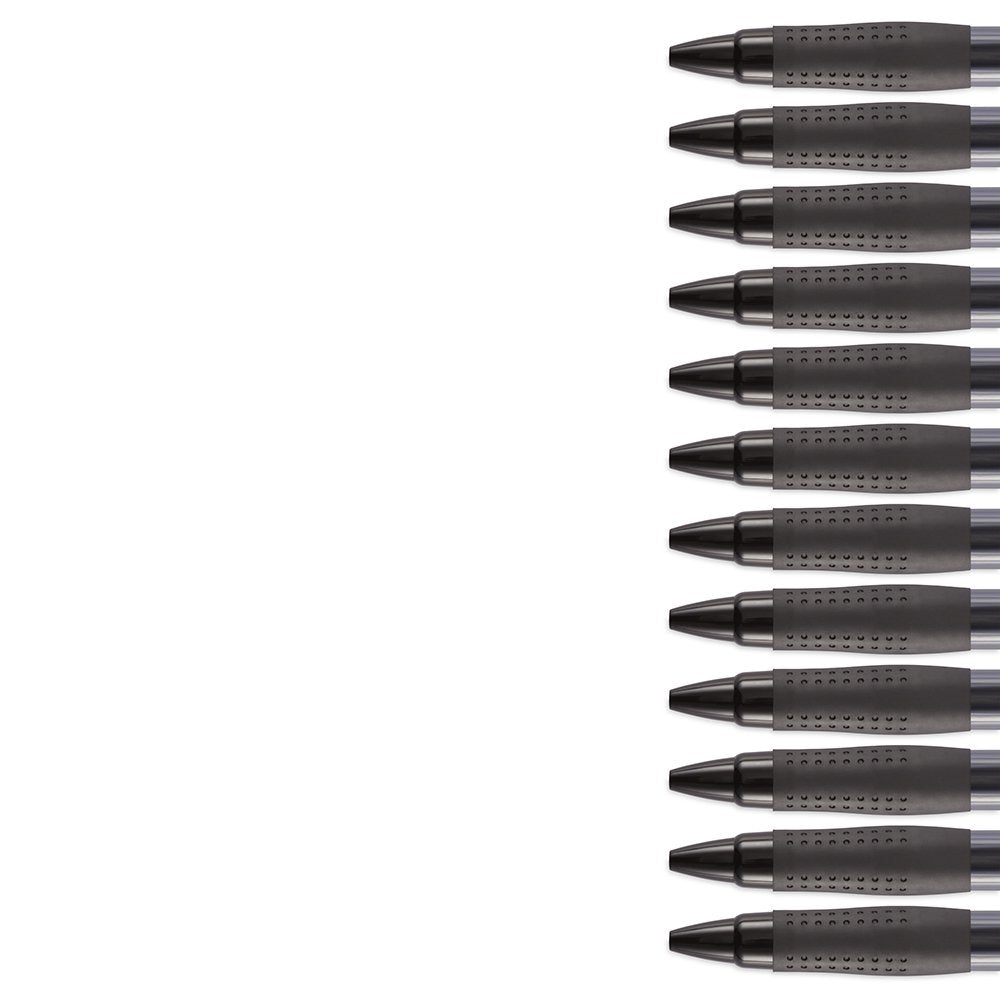 Paper Mate Gel Pens, Medium (0.7mm), Black, 12 Count