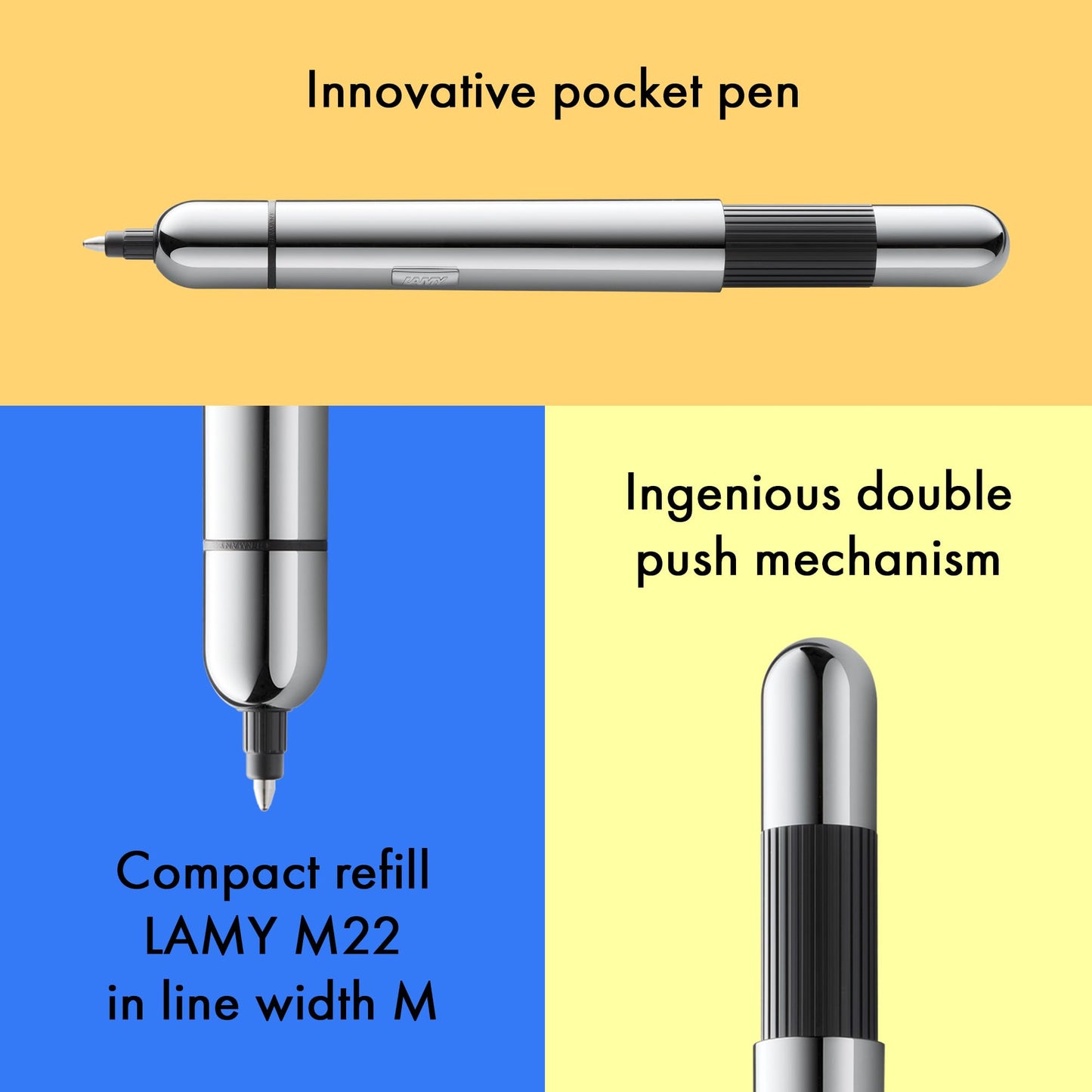 Lamy Pico Ballpoint Pen, Chrome (L289)