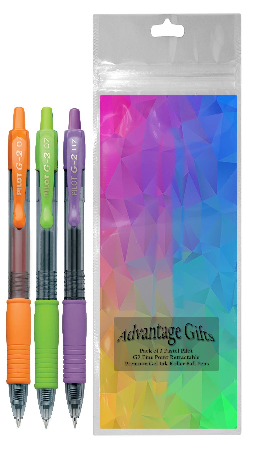 Advantage Gifts G2 Retractable Premium Gel Ink Roller Ball Pens Fine Point Fine Point (.7mm)