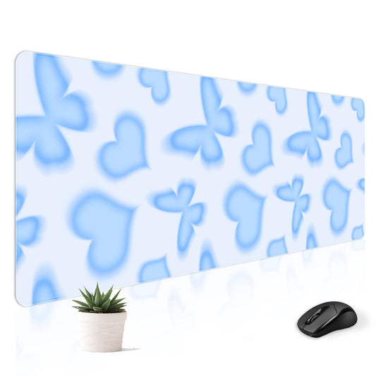 Stanoha Cute Desk Mat for Keyboard Desktop Extra Large Mouse Pad, Butterfly