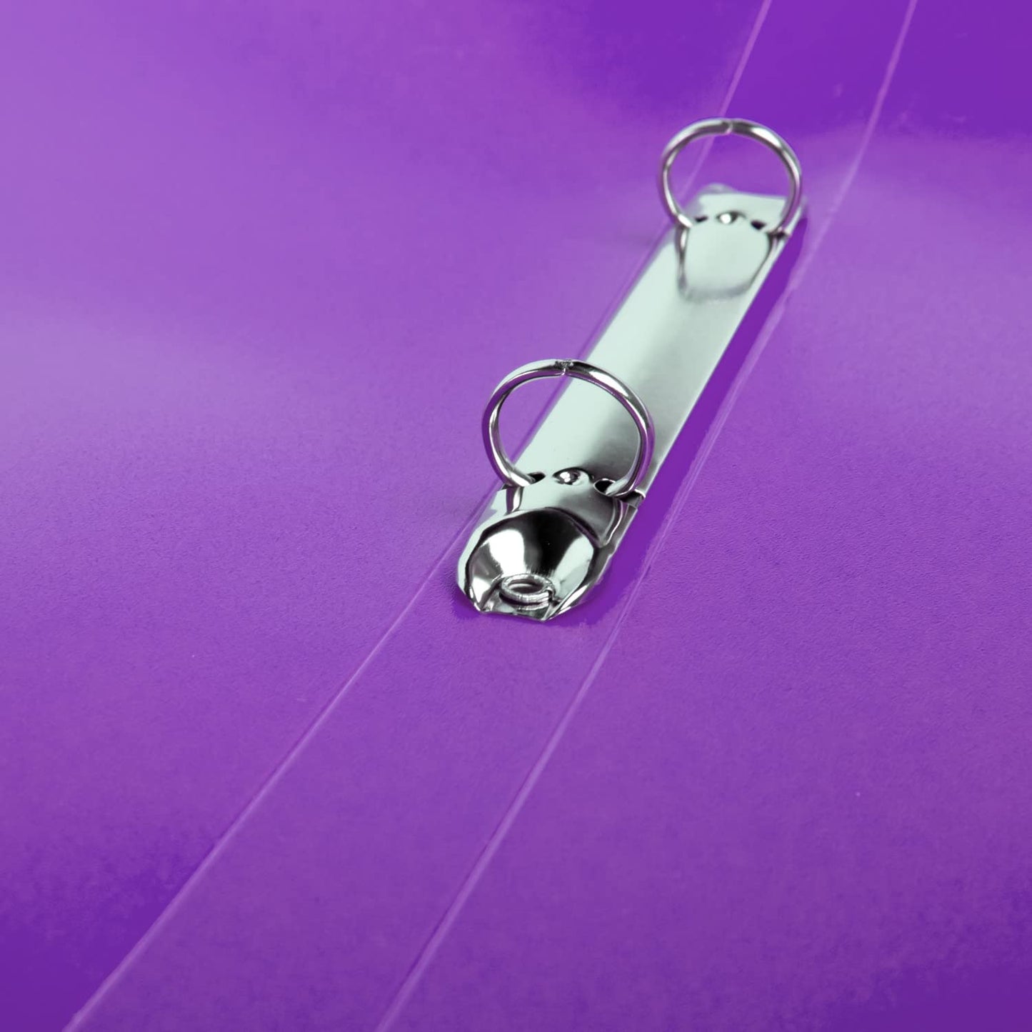 Idena 10438 Ring Binder DIN A4 with 2-Ring Mechanism 20 mm Spine Width Purple