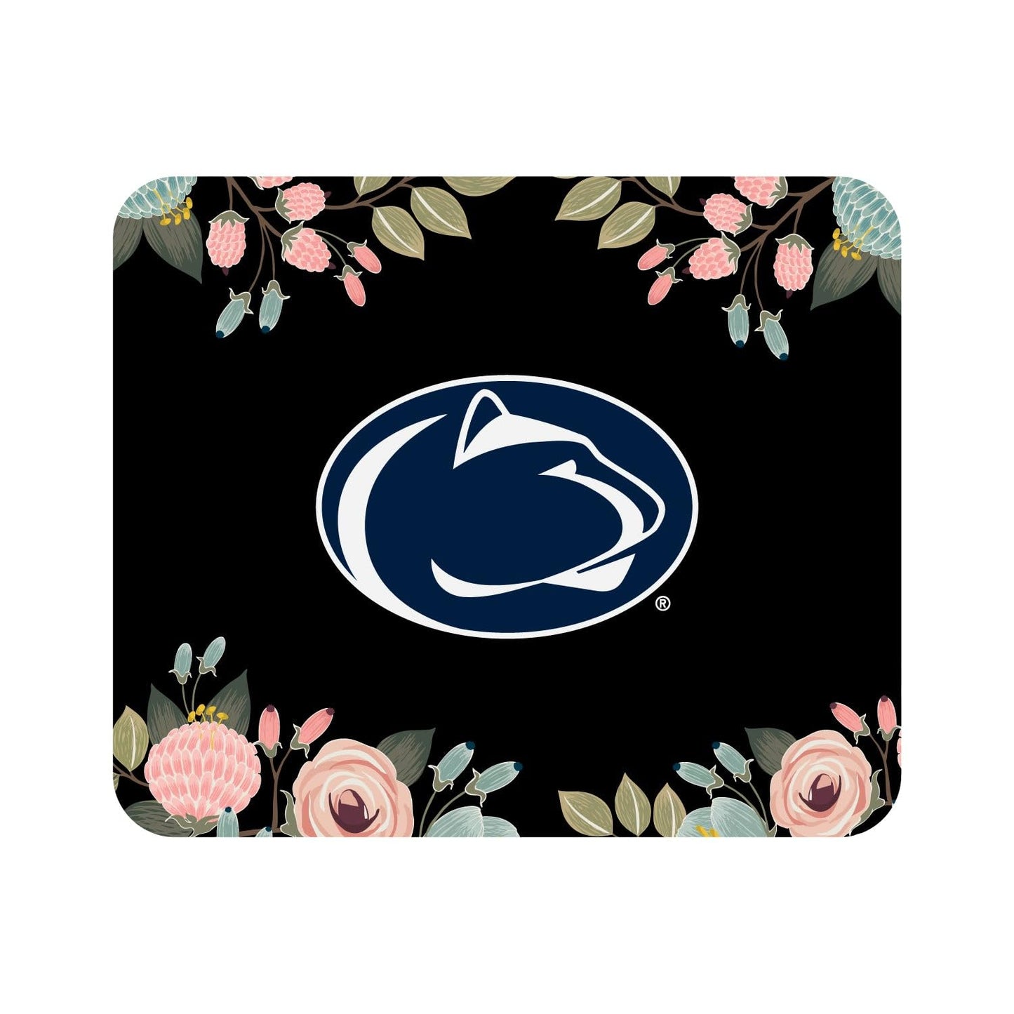 Mouse Pad, Fabric, Penn State University Standard/Floral Pink