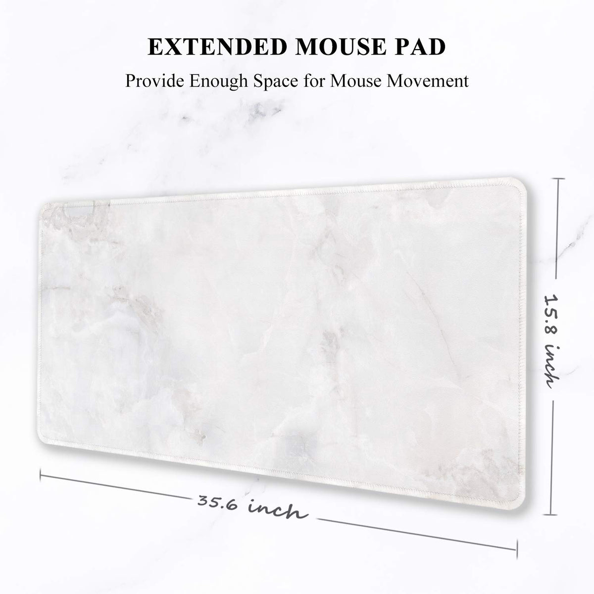 Auhoahsil Large Mouse Pad, Full Desk XXL Extended Gaming Mouse Pad 35" X 15", Waterproof Desk Mat