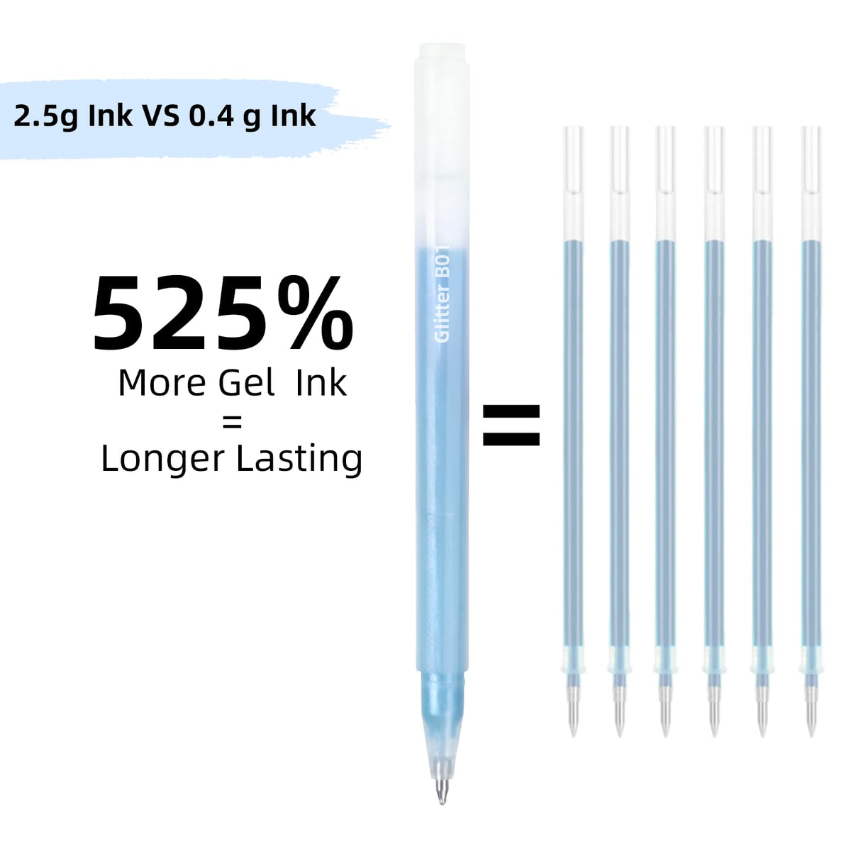 CAISEXILE 80 Colors Glitter Gel Pens Set High-Capacity