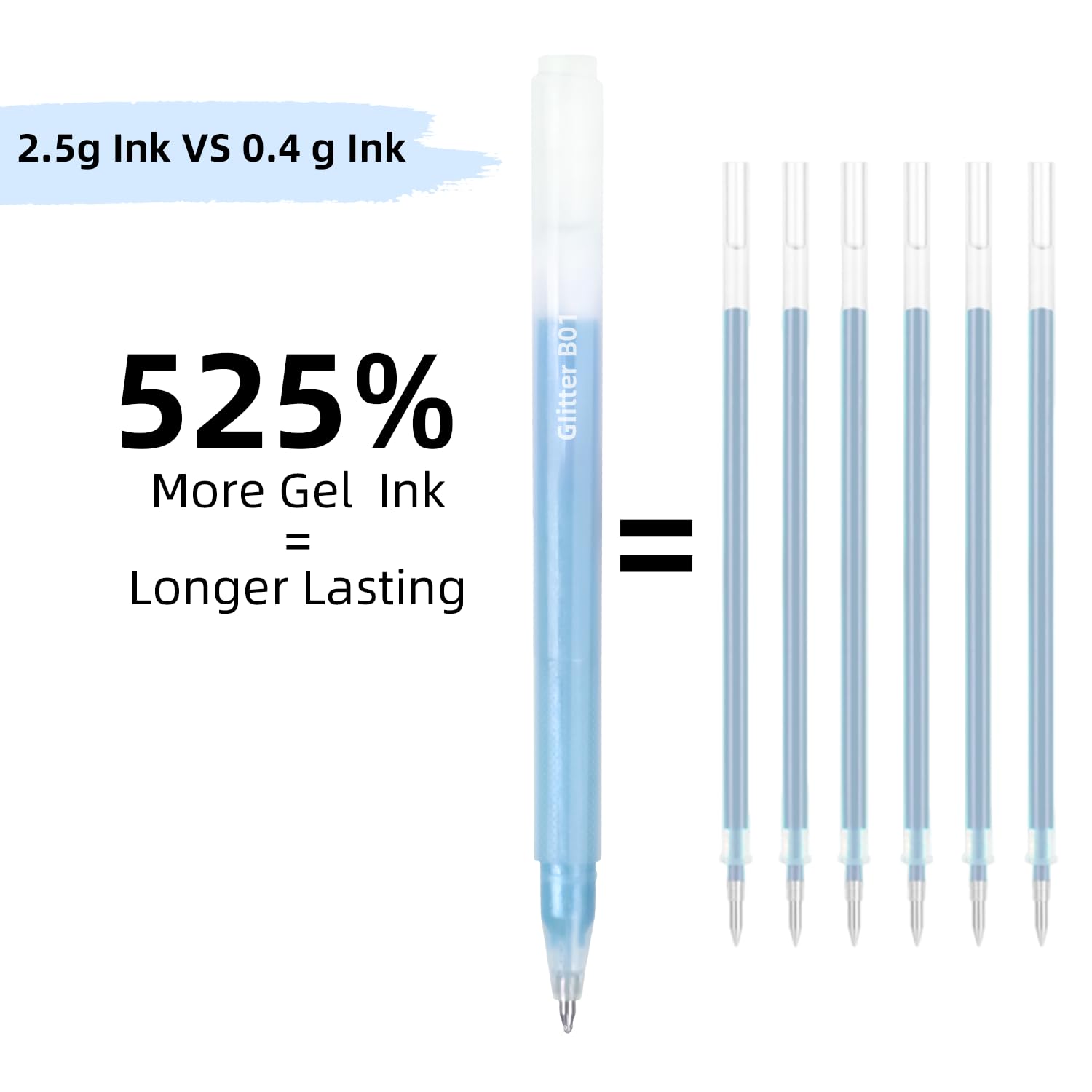 CAISEXILE 80 Colors Glitter Gel Pens Set High-Capacity