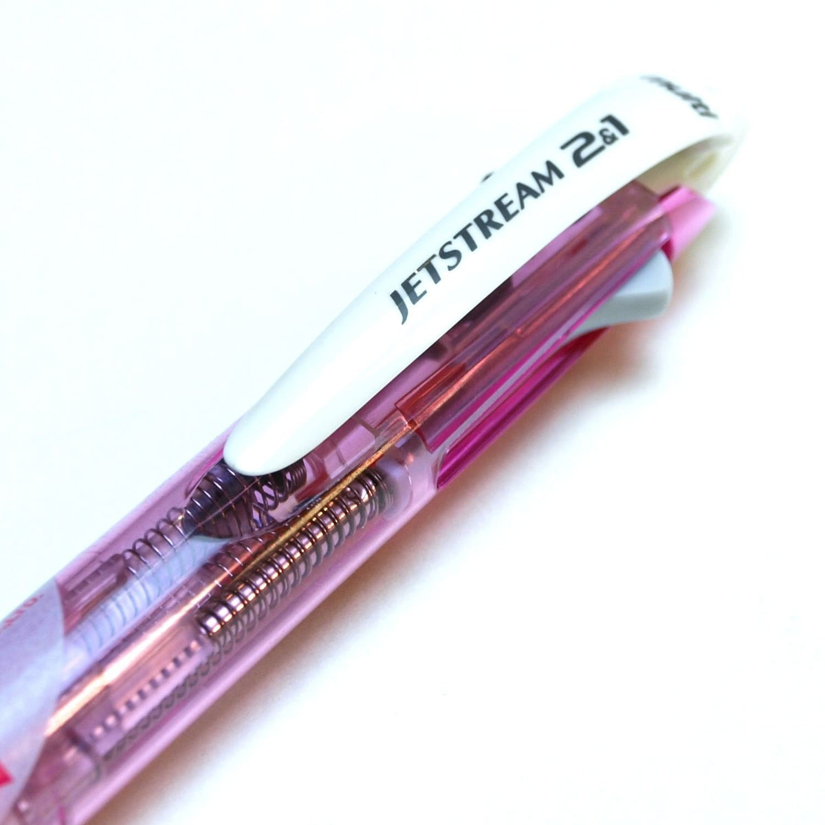 Uni Jetstream Multi Pen 2and1, 0.7mm Ballpoint Pen (Black, Red) and 0.5mm Mechanical Pencil, Pink