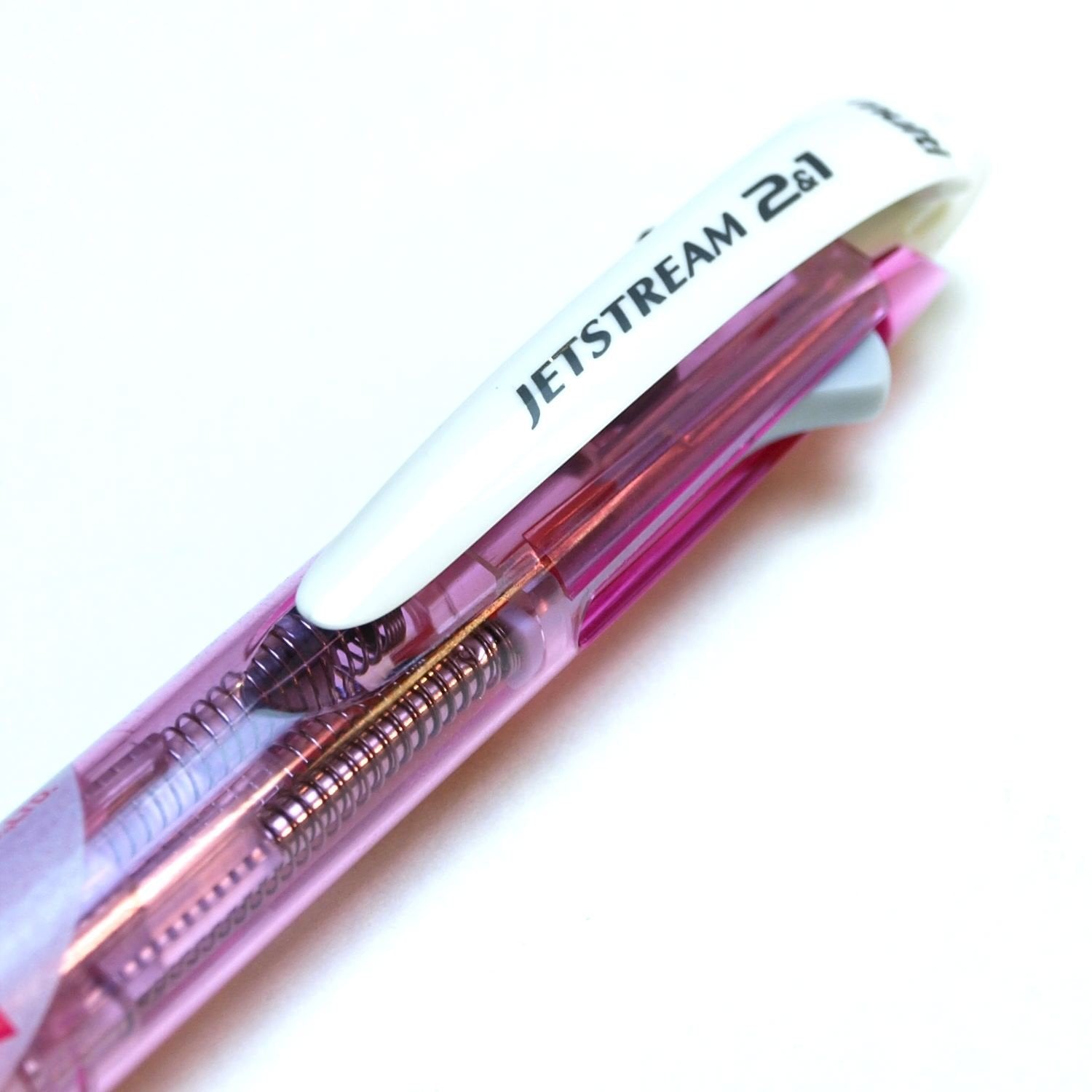 Uni Jetstream Multi Pen 2and1, 0.7mm Ballpoint Pen (Black, Red) and 0.5mm Mechanical Pencil, Pink