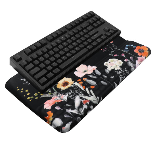Computer Keyboard Stand with Wrist Rest, Ergonomic Tilted Keyboard Holder - Keyboard Riser with